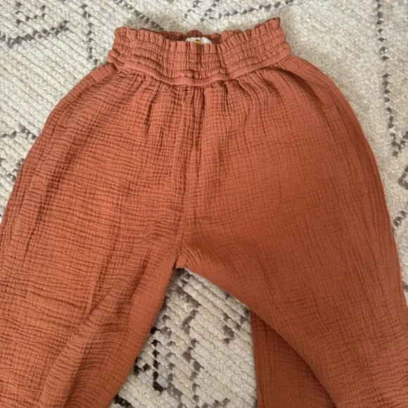 MARINE LAYER | Corinne Wide Leg Pant in Burnt Siena / Sise S - Picture 7 of 11